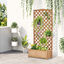 Outsunny Jardinera con Enrejado de Madera Maciza para jardín, , large indicador imagen numero 2