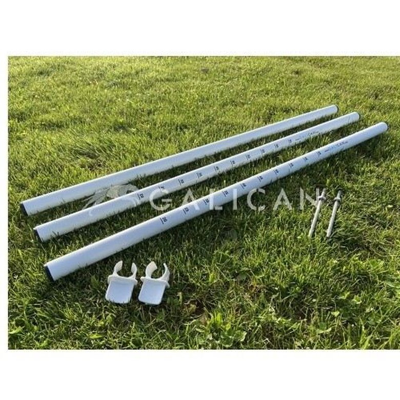 Galican valla agility de jardín blanca para perros, , large image number null