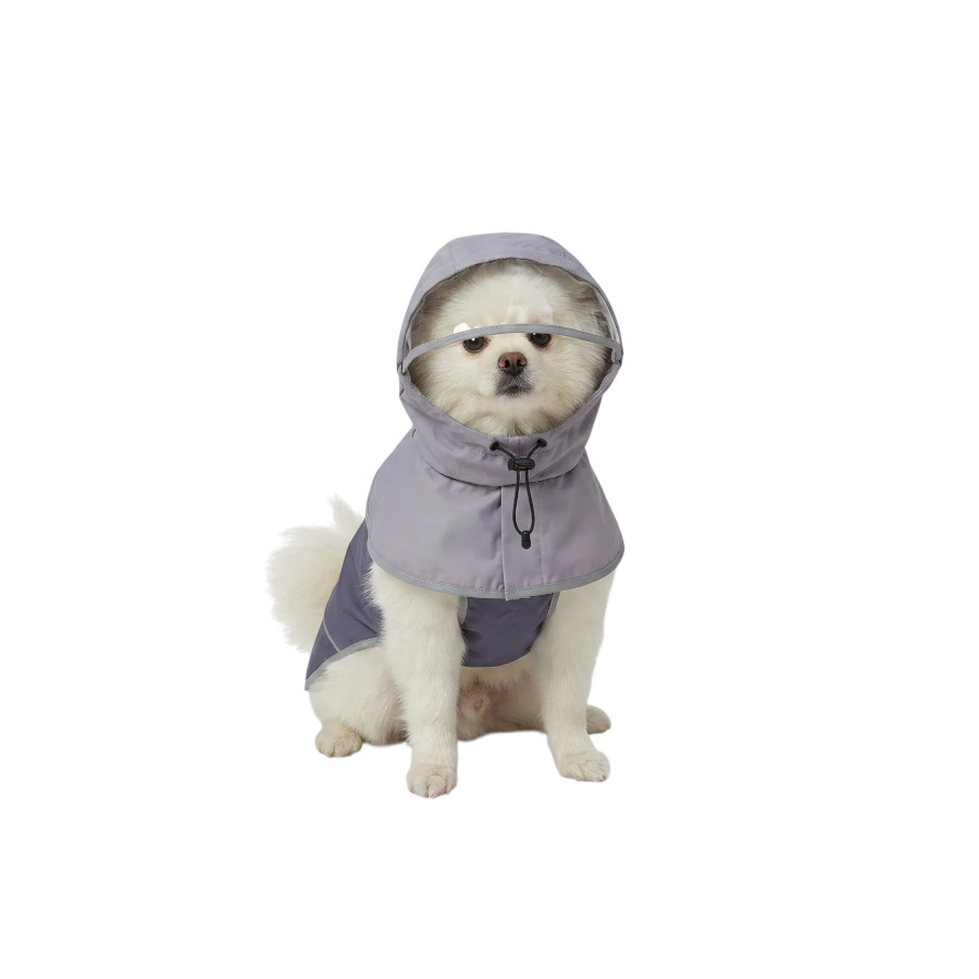 Gotoo Impermeable Gris con Capucha para perros, , large Imagen numero 7