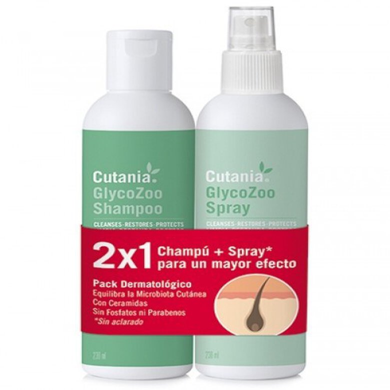 Champú + Spray Cutania GlycoZoo para perros olor Neutro, , large image number null