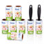 Rodillo Quitapelusas 720 Hojas Rodillo de la Pelusa Multiusos Quitapelos Mascotas Rodillo Quita Pelusas Ropa Rollo Adecuado para Polvo, Ropa, Pelusas 8 Rodillos +2 Mangos, , large indicador imagen numero 1