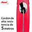 Flexi New Classic Correa de Cord&oacute;n Extensible Roja para perros, , large indicador imagen numero 3
