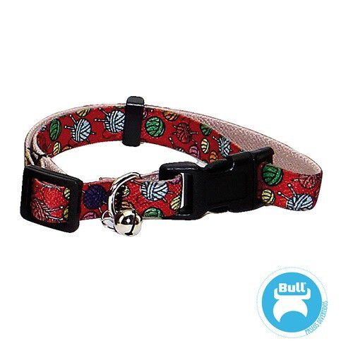 Collar el&aacute;stico de nylon Ovillos para gatos color Rojo, , large Imagen numero 1
