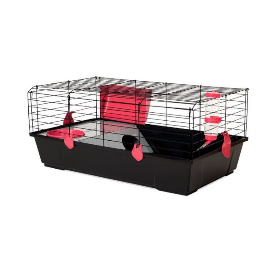 Voltregà Jaula plegable negra para conejos thumbnail