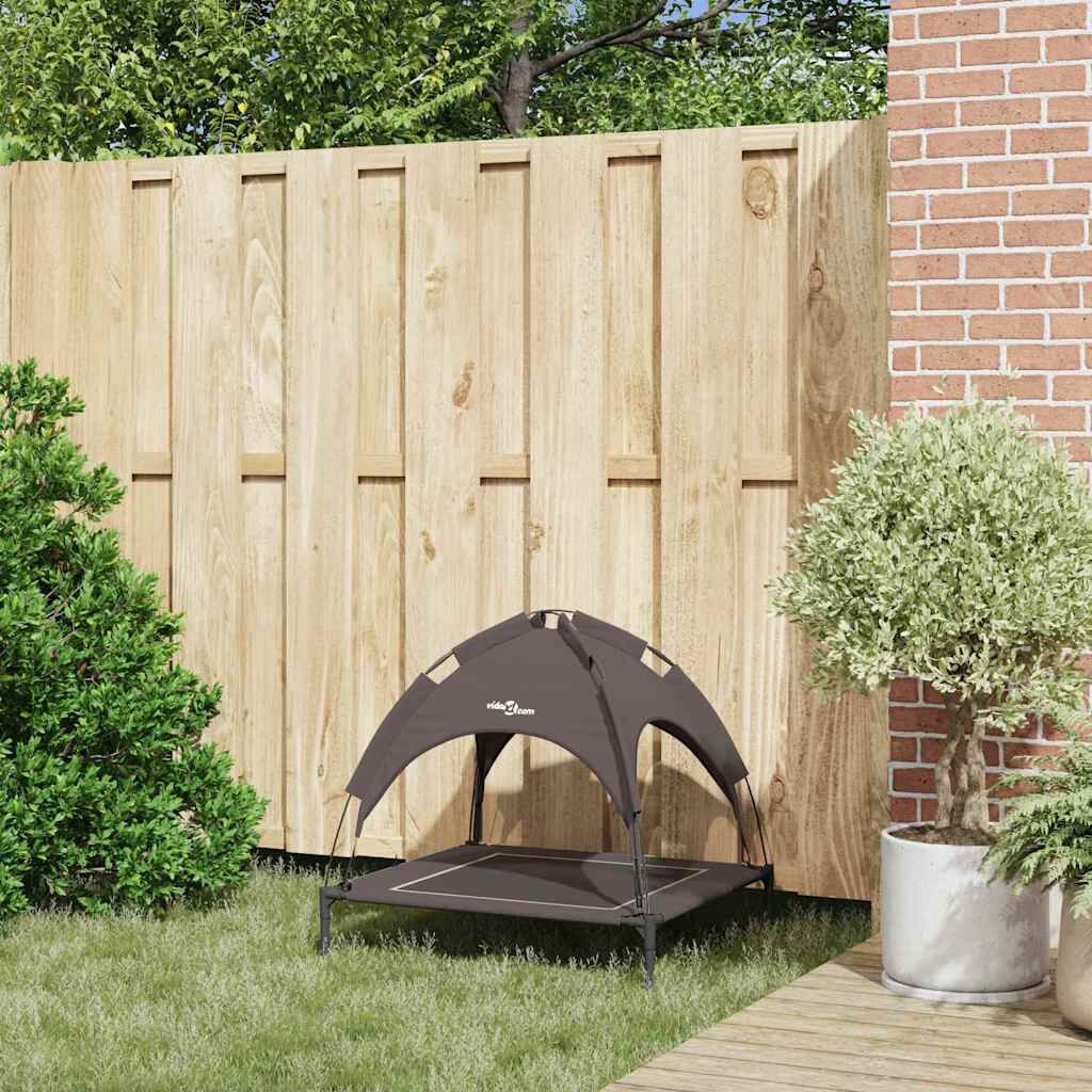 vidaXL Cama para perro Marr&oacute;n s Acero, , large Imagen numero 11
