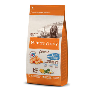 Nature's Variety Selected Adult Medium Salmón pienso para perros