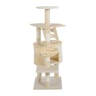 Rascador árbol con felpa PawHut color Beige, , large image number null