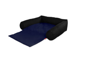 Gauty Cama Tela Impermeable  Negro y azul para Perros y Gatos