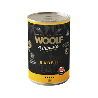 Woolf Ultimate Bandeja Latas paté de conejo para perro