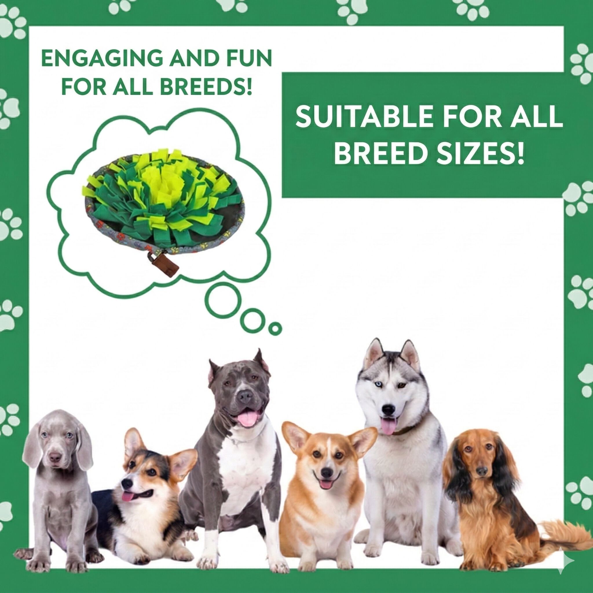 Alfombra Olfativa para Perros WufSalad &ndash; Juguete de Estimulaci&oacute;n Mental, Comedero Lento y Antiestr&eacute;s, , large Imagen numero 4