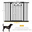 PawHut Barrera de Seguridad Negro, , large indicador imagen numero 3