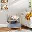 COSTWAY Casa de Gato de Madera de 2 Niveles, Árbol para Gatos Moderno con Condo Semi-Cerrado, Ropa Removible, Espacio de Almacenaje, Cama Elevada para Gato de Todo Tipo de Estación, Mobiliario para Mascotas, , large indicador imagen numero 3