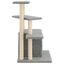 vidaXL Rascador para gatos con postes de sisal gris claro 83,5 cm, , large indicador imagen numero 4