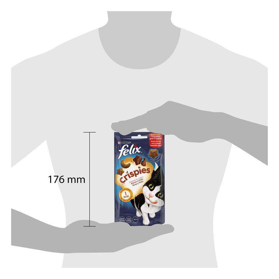 Felix Crispies Buey y Pollo Bocaditos para gatos thumbnail