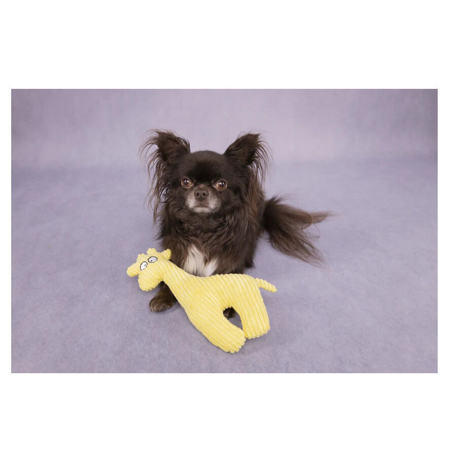 Flamingo Pebbles Jirafa de Peluche Amarilla para perros thumbnail