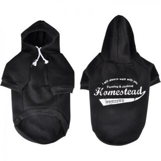 Sudadera Kevin con capucha para perros color Negro