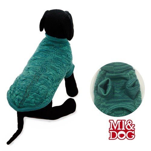 Jersey trenzado para perros color Turquesa, , large Imagen numero 1