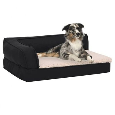 Vidaxl colchón - sofá negro y crema para perros