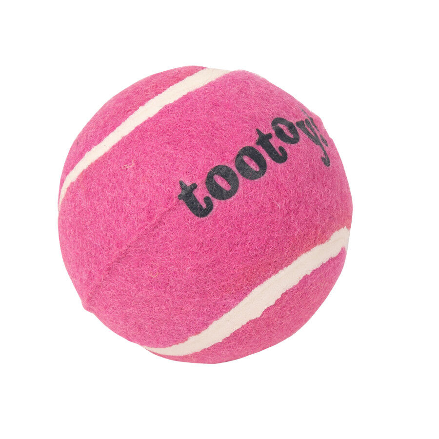 Tootoy! Chase Squeaker Ball Rosa pelota de tenis para perros thumbnail