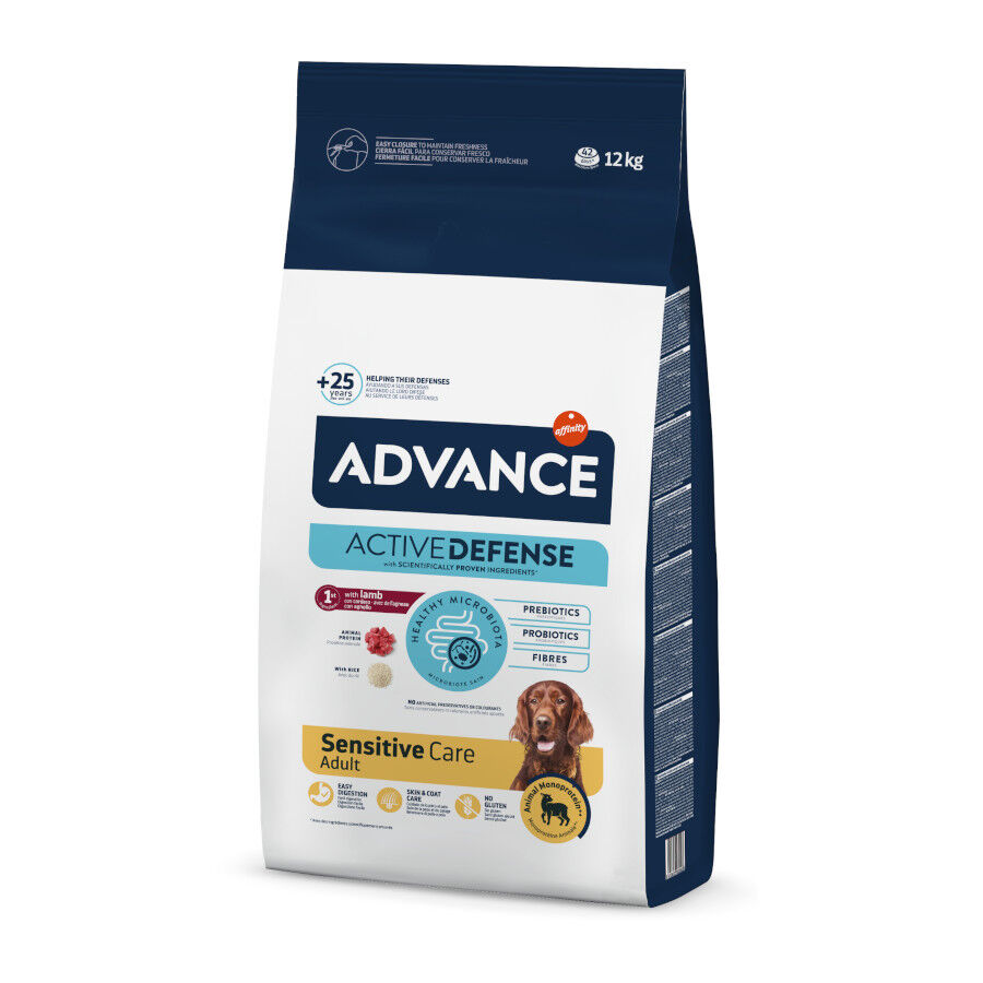 Advance Active Defense Sensitive Cordero y Arroz pienso para perros