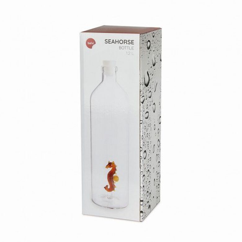 Sea Horse botella de vidrio para agua color Transparente thumbnail