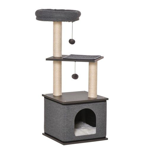 PawHut &Aacute;rbol Rascador Con Cueva para gatos, , large Imagen numero 1