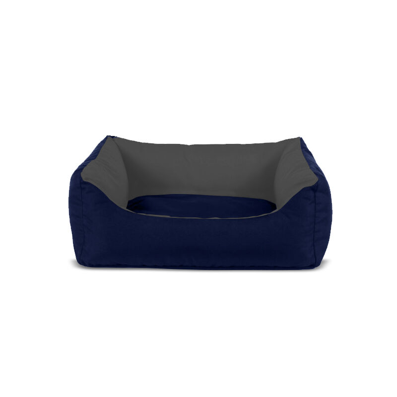 Gauty Cama para Perros y Gatos  Tela Impermeable - Azul oscuro y Gris, , large Imagen numero 1