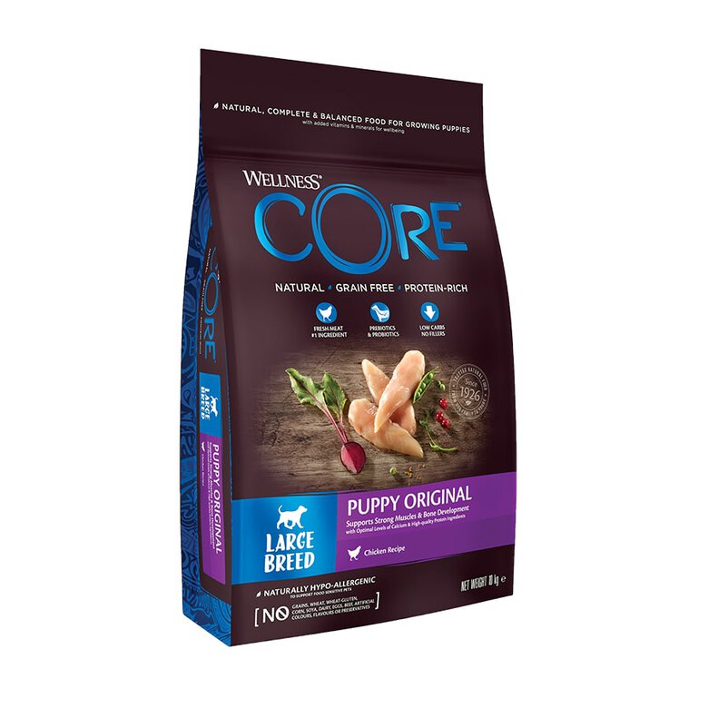 10 kg Wellness Core Puppy Large Original Pollo pienso para perros