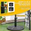 Outsunny Base de Sombrilla Redonda Soporte para Parasol con Relleno de Cemento Peso 9,5 kg para Poste de Parasol de Ø38/48 mm Negro, , large indicador imagen numero 4