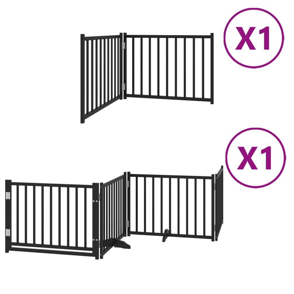 vidaXL Puerta para Perros Plegable Paneles Puerta de Seguridad Madera de &Aacute;lamo, , large Imagen numero 6