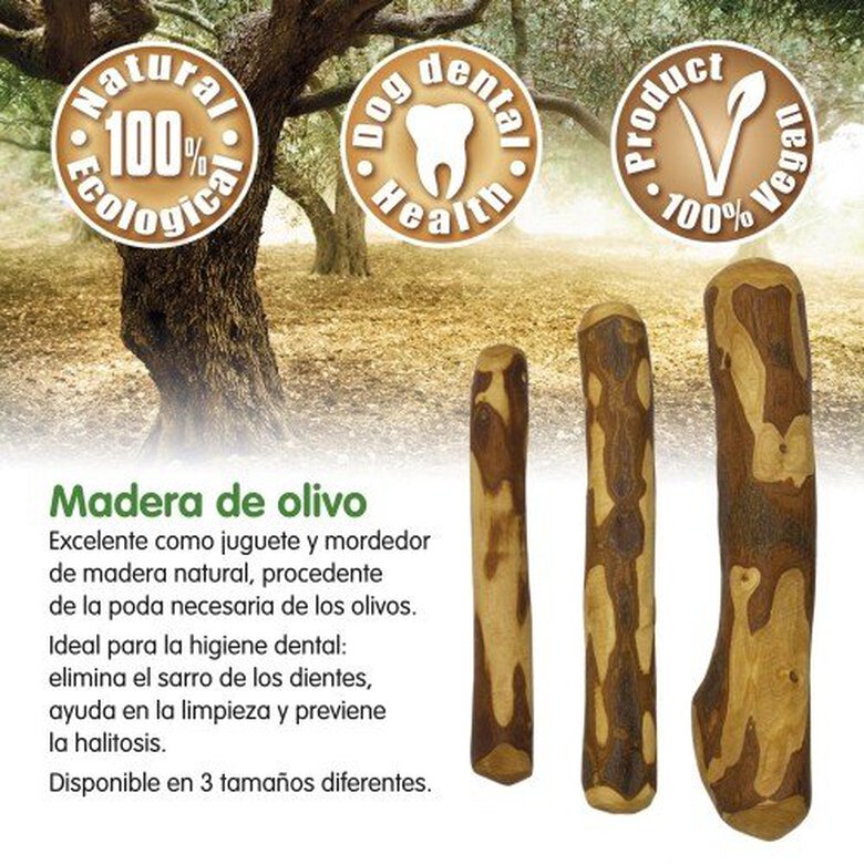 Arquivet mordedor de madera de olivo para perros, , large image number null
