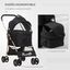 PawHut 3 en 1 Cochecito para Mascotas Carrito para Perros y Gatos Desmontable Bolsa de Transporte Plegable con Cesta de Almacenaje y Frenos Tela Oxford 600D Carga 15 kg 82x49,5x98 cm Negro., , large indicador imagen numero 5