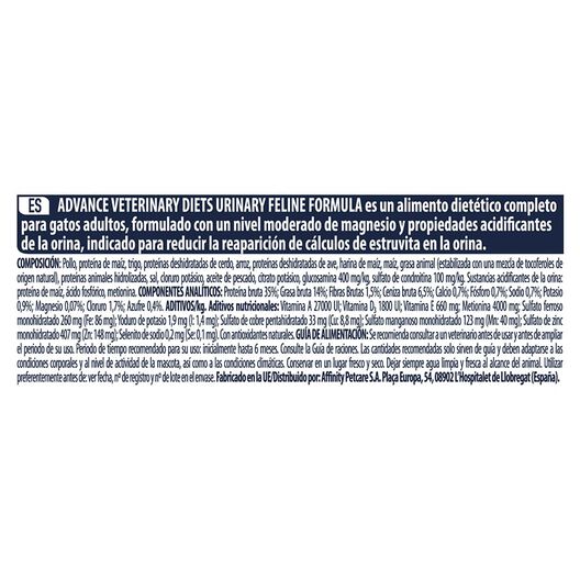Advance Veterinary Diets Urinary pienso para gatos, , large image number null