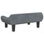 vidaXL Cama para perros de terciopelo gris oscuro 70x40x24 cm, , large indicador imagen numero 5