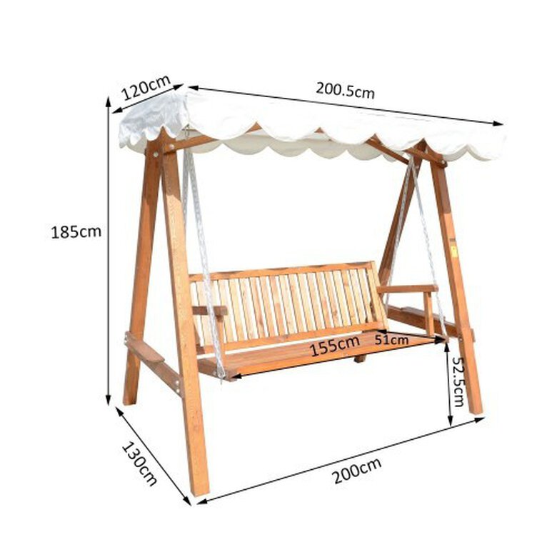 Columpio Outsunny color Madera, , large image number null