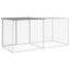 vidaXL Gallinero con techo acero galvanizado gris claro 603x98x90 cm, , large indicador imagen numero 12