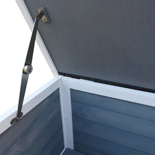 PawHut caseta doble gris para gatos thumbnail