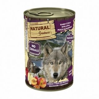 Pack de 6 latas de comida húmeda para perros sabor Conejo
