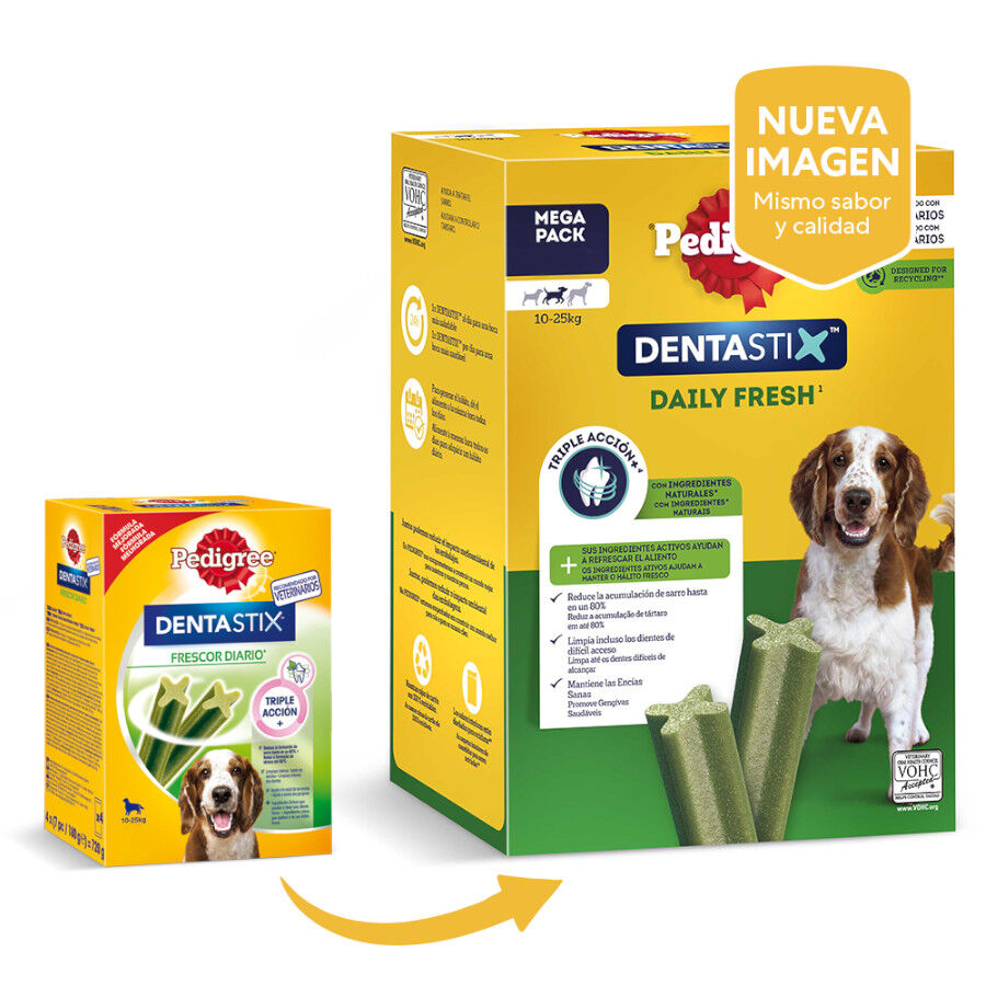 Pedigree Dentastix Fresh Snacks Dentales para Perros Medianos thumbnail