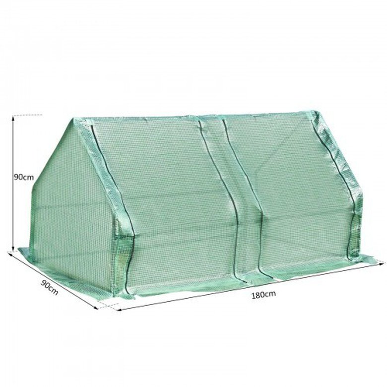 Vivero Outsunny para huerto con dos puertas color Verde, , large image number null