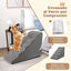 COSTWAY Rampa para Perro de Espuma, Escalera para Mascotas de 5 Niveles con Funda Lavable con Base Antideslizante (Gris), , large indicador imagen numero 3