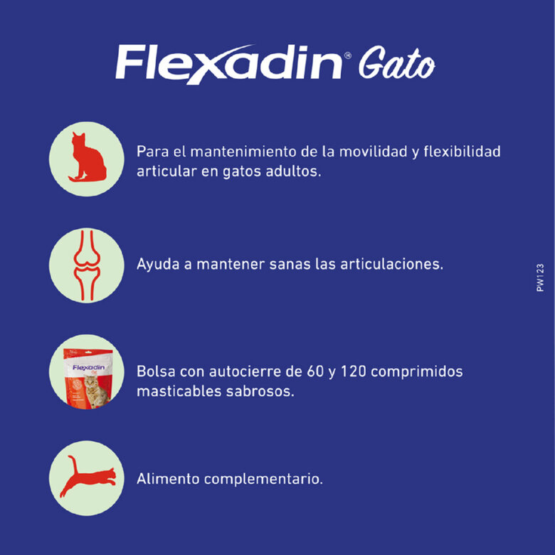 Vetoquinol Flexadin Adult Condroprotector para gatos, , large image number null
