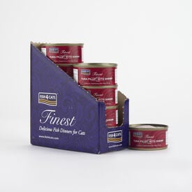 Fish4Cats Filete para gato – Atún con camarón 70 g (pack de 10)