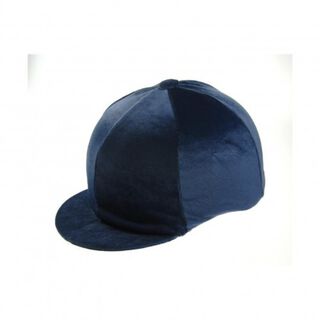 Cubierta de velvetón cascos de equitación color Azul marino