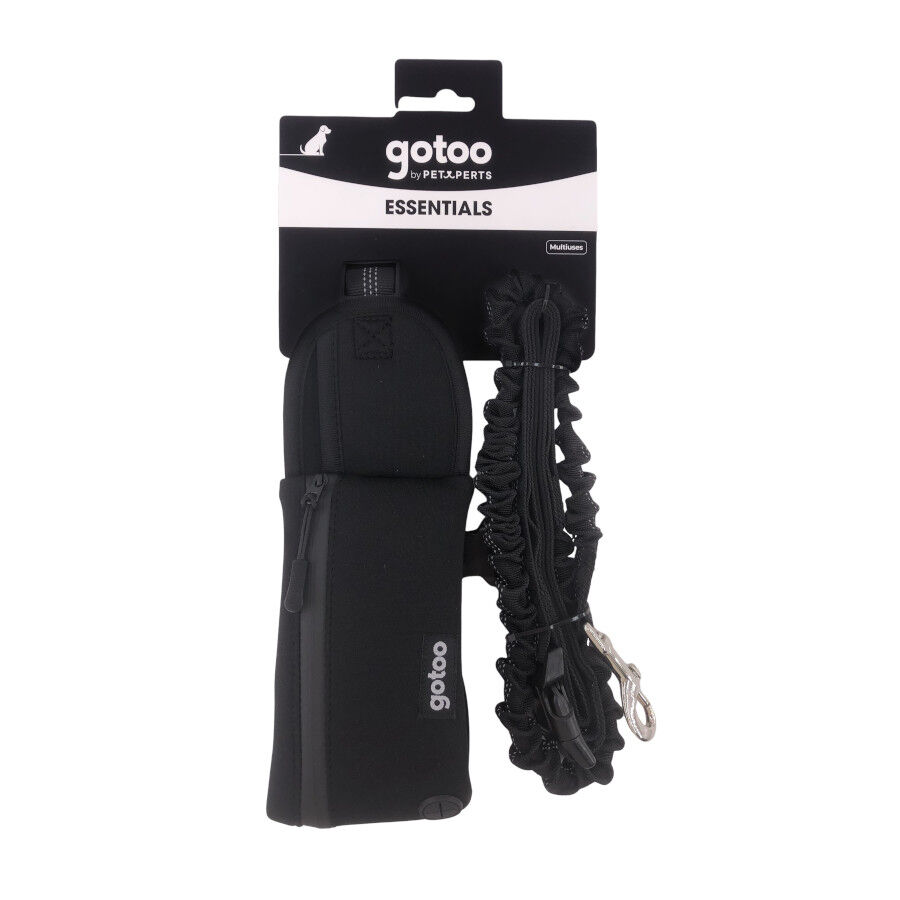 Gotoo Correa manos libres negra para perros thumbnail