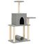 vidaXL Rascador para gatos con postes de sisal gris claro 122 cm, , large indicador imagen numero 1
