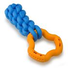 Anillo con trenzado de cuerda color Azul y Naranja, , large image number null