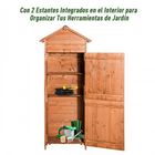 Cobertizo de madera maciza Outsunny color Marrón, , large image number null