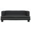 vidaXL Cama para perros de cuero sintético negra 80x45x30 cm, , large indicador imagen numero 7