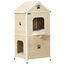 PawHut Casa para Gatos Madera Natural, , large indicador imagen numero 1